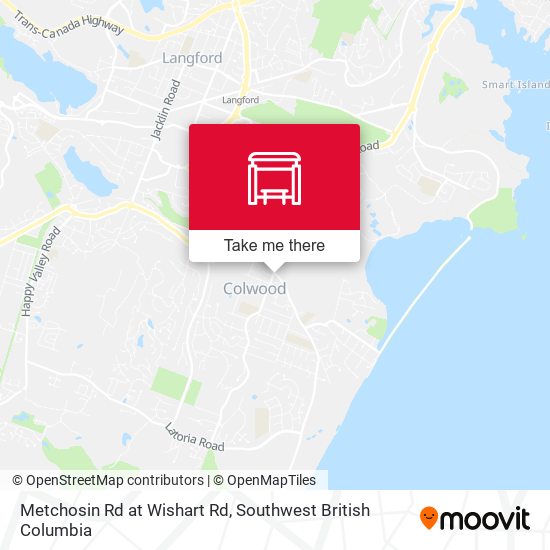 Metchosin Rd at Wishart Rd map