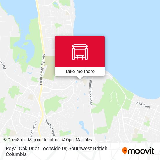 Royal Oak Dr at Lochside Dr map