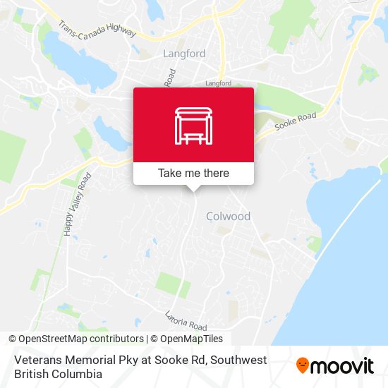 Veterans Memorial Pky at Sooke Rd map