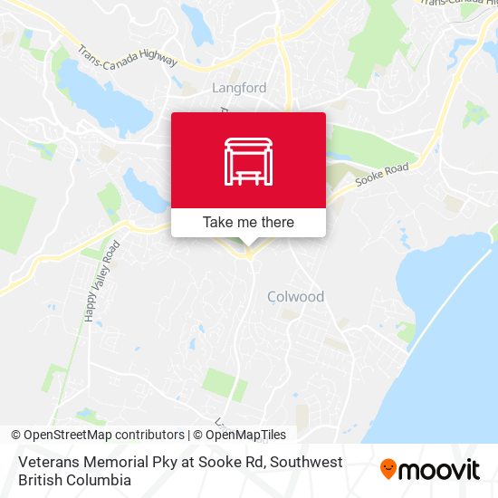 Veterans Memorial Pky at Sooke Rd map