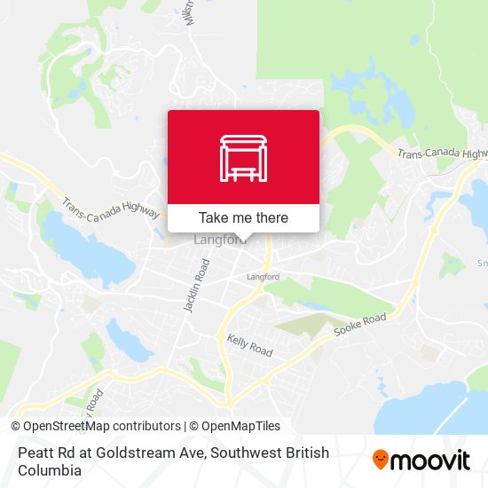 Peatt Rd at Goldstream Ave map