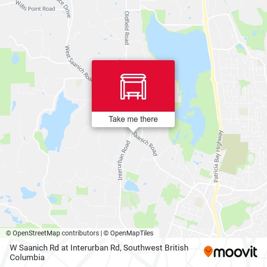 W Saanich Rd at Interurban Rd map