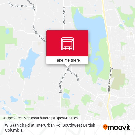W Saanich Rd at Interurban Rd plan