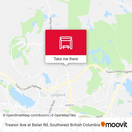 Treanor Ave at Belair Rd map