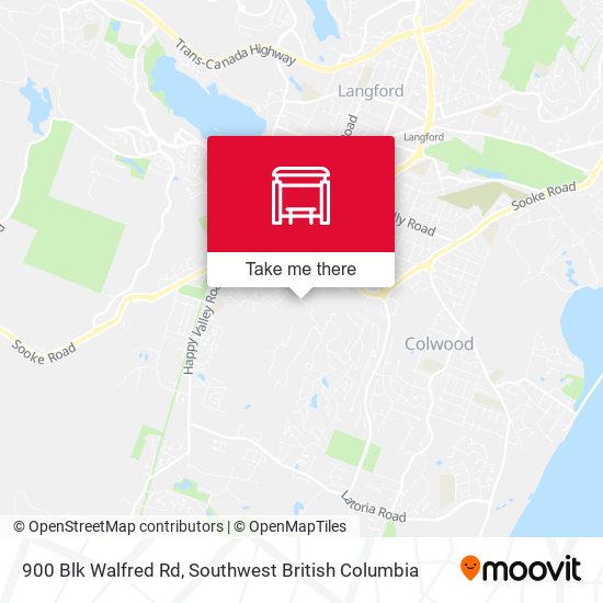 900 Blk Walfred Rd map