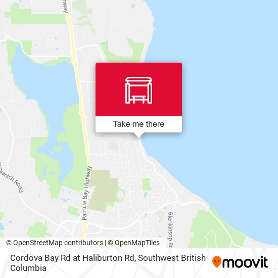 Cordova Bay Rd at Haliburton Rd map