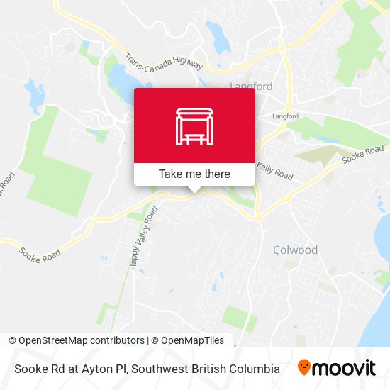 Sooke Rd at Ayton Pl map