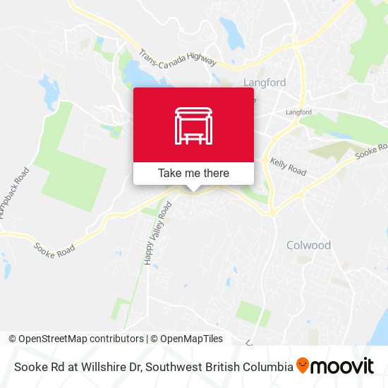 Sooke Rd at Willshire Dr map