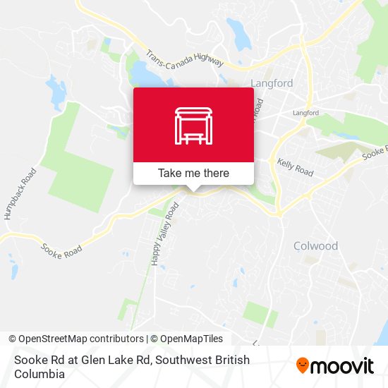 Sooke Rd at Glen Lake Rd map