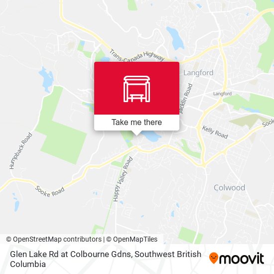 Glen Lake Rd at Colbourne Gdns map