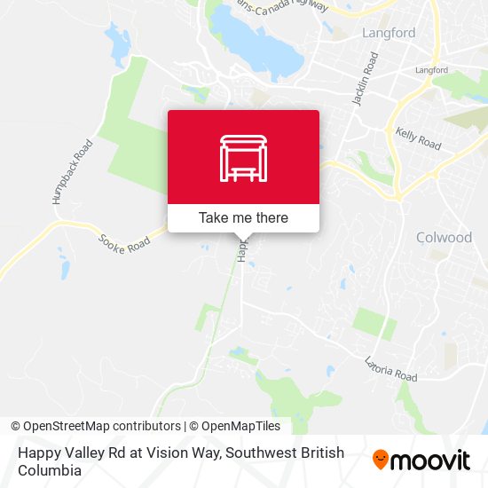Happy Valley Rd at Vision Way map