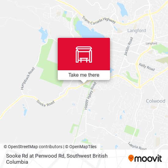 Sooke Rd at Penwood Rd map