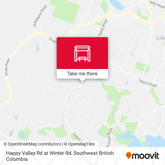 Happy Valley Rd at Winter Rd map