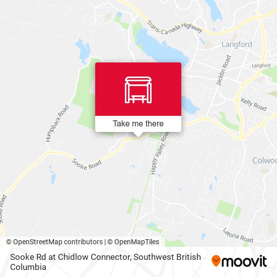 Sooke Rd at Chidlow Connector map