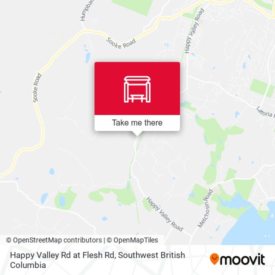 Happy Valley Rd at Flesh Rd map