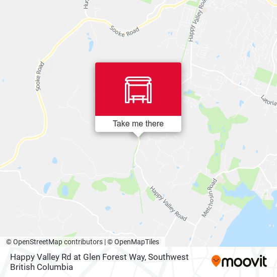 Happy Valley Rd at Glen Forest Way map