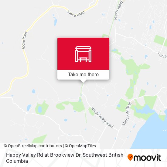 Happy Valley Rd at Brookview Dr map