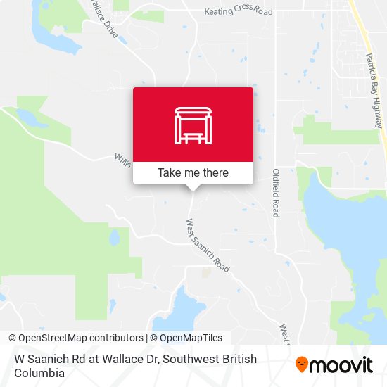 W Saanich Rd at Wallace Dr map
