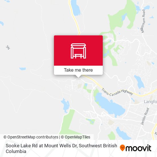Sooke Lake Rd at Mount Wells Dr map