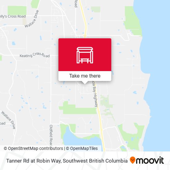 Tanner Rd at Robin Way map