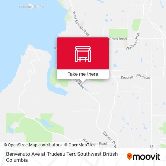 Benvenuto Ave at Trudeau Terr map