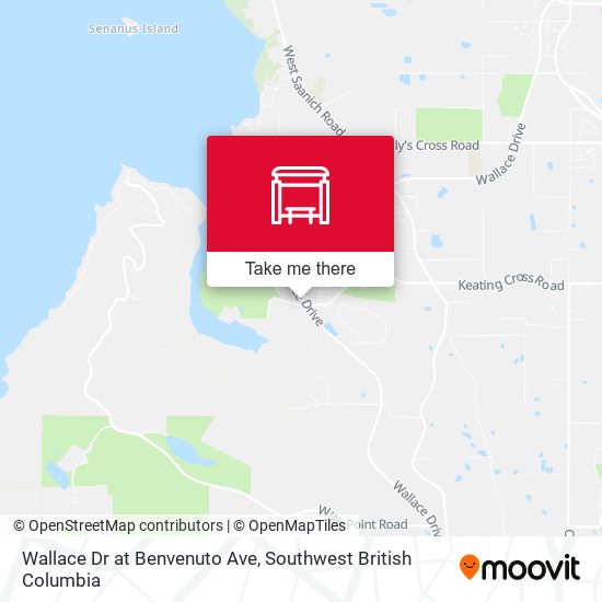 Wallace Dr at Benvenuto Ave map