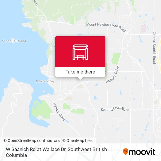 W Saanich Rd at Wallace Dr map