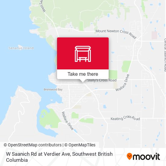 W Saanich Rd at Verdier Ave map