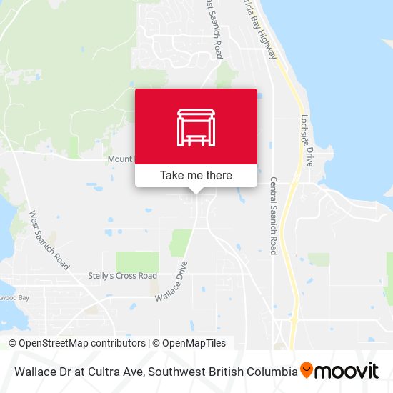 Wallace Dr at Cultra Ave map