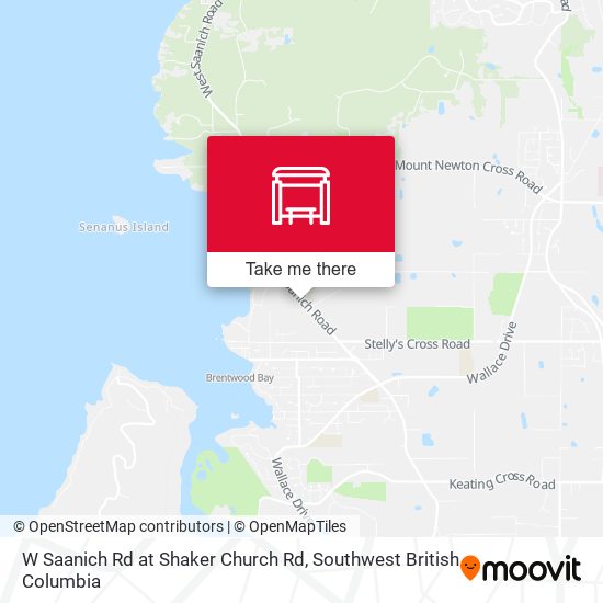 W Saanich Rd at Shaker Church Rd map