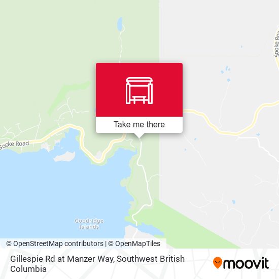 Gillespie Rd at Manzer Way map