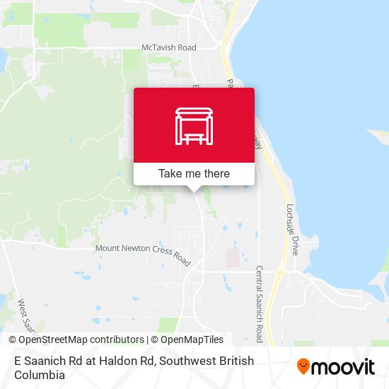 E Saanich Rd at Haldon Rd map