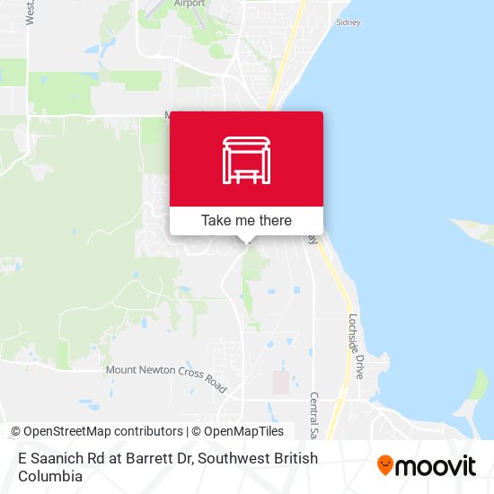 E Saanich Rd at Barrett Dr map