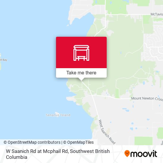W Saanich Rd at Mcphail Rd map
