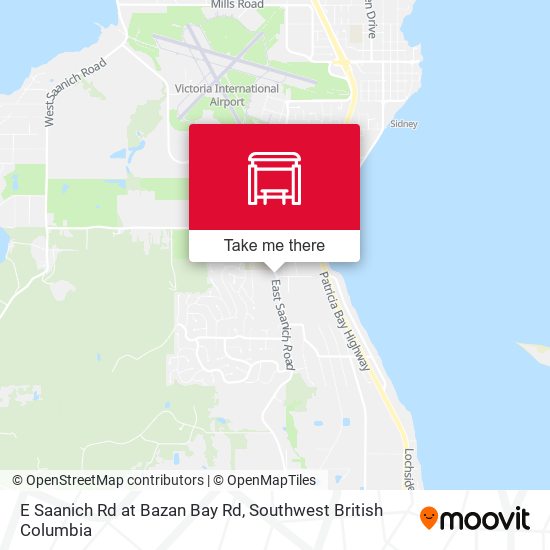 E Saanich Rd at Bazan Bay Rd map