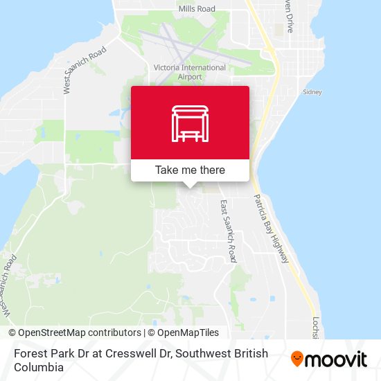 Forest Park Dr at Cresswell Dr map