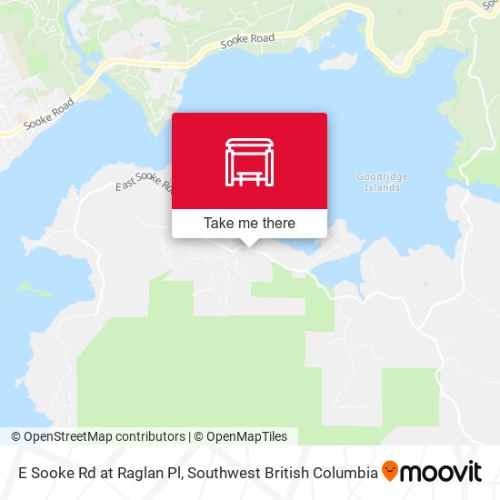 E Sooke Rd at Raglan Pl map