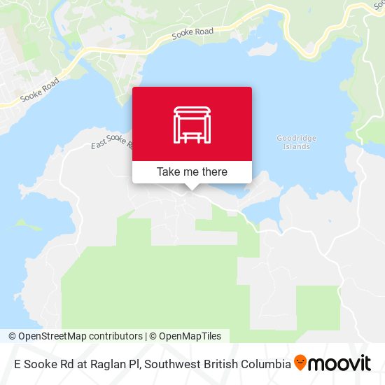 E Sooke Rd at Raglan Pl map
