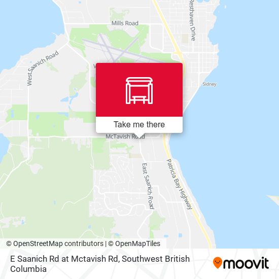 E Saanich Rd at Mctavish Rd map