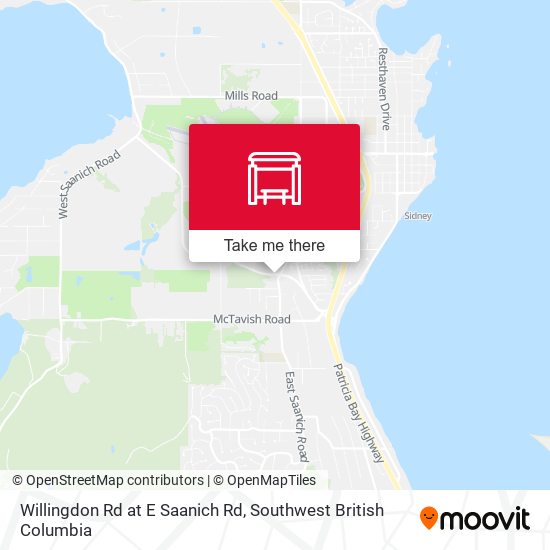 Willingdon Rd at E Saanich Rd map