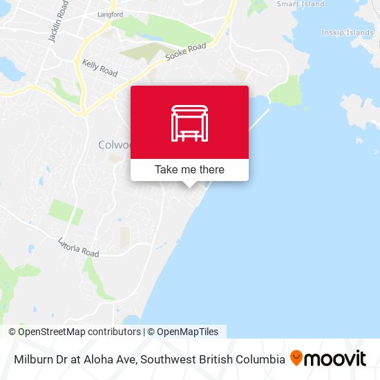 Milburn Dr at Aloha Ave map