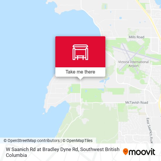 W Saanich Rd at Bradley Dyne Rd map