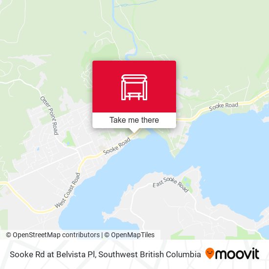Sooke Rd at Belvista Pl map