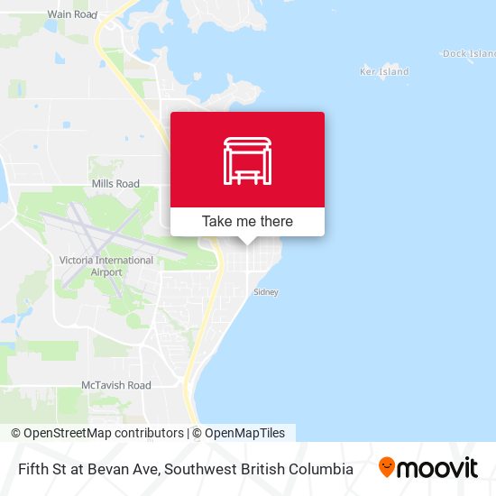 Fifth St at Bevan Ave map