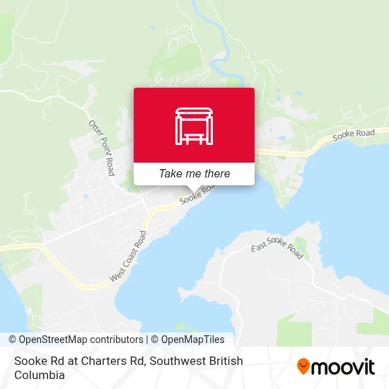 Sooke Rd at Charters Rd map