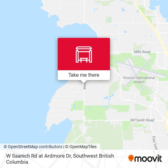W Saanich Rd at Ardmore Dr map