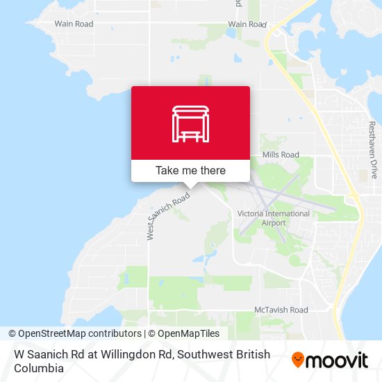W Saanich Rd at Willingdon Rd plan