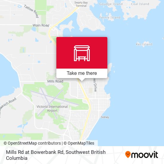 Mills Rd at Bowerbank Rd map