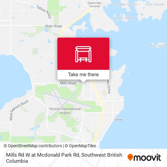Mills Rd W at Mcdonald Park Rd map