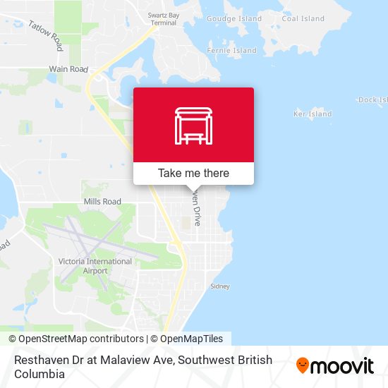 Resthaven Dr at Malaview Ave map